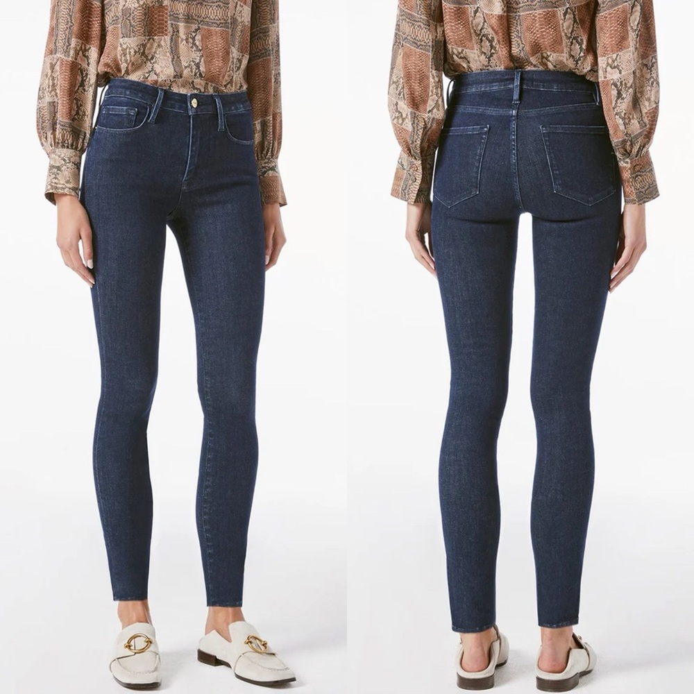 FRAME DENIM Le One Blue High Waist Skinny Jeans Size 2 NEW